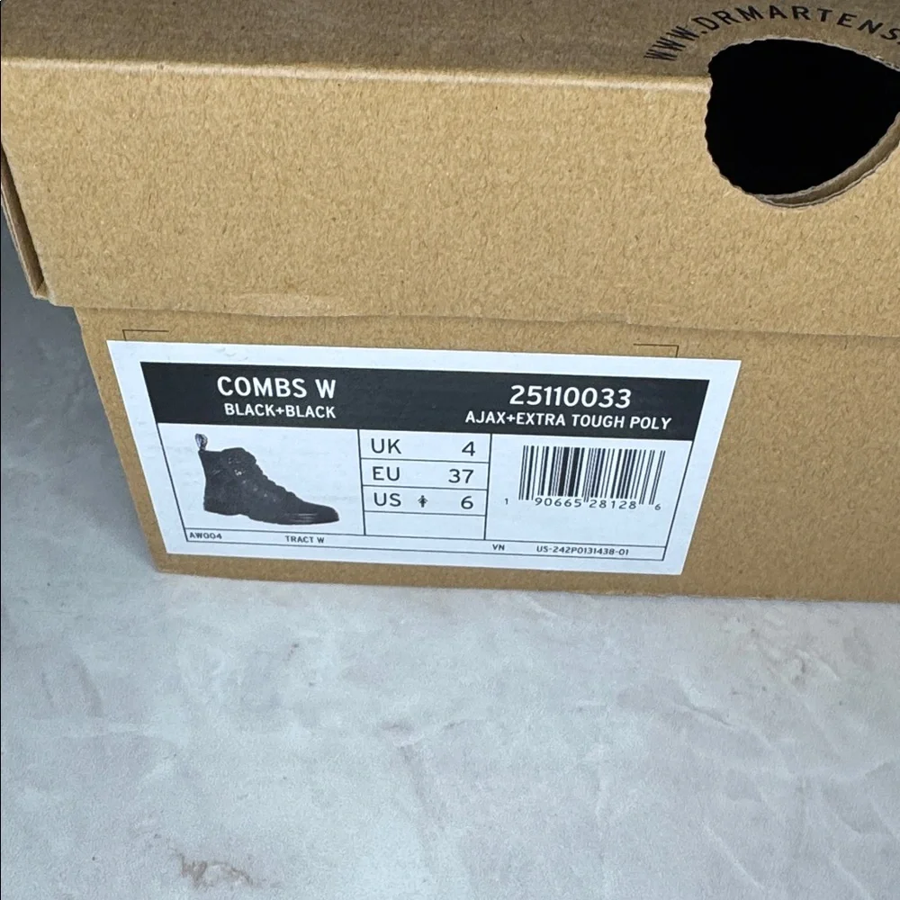 Dr martens Black Canvas Lace-Up Boots - Picture 6 of 7